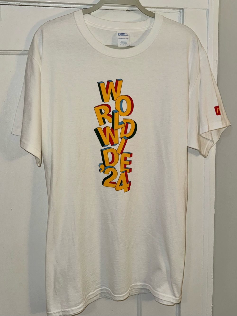 Vintage McDonald’s Worldwide '24' Cotton T-Shirt NWOT